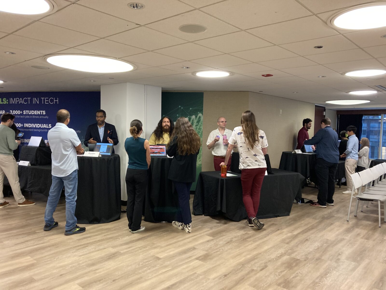 At their showcase, DPI’s software development apprentices showed off the apps they developed.