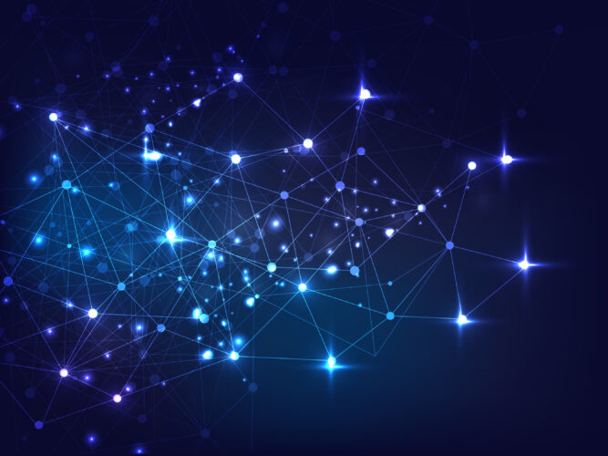 Elegant Shiny Blue Hi Tech Abstract Background SBI 300920810