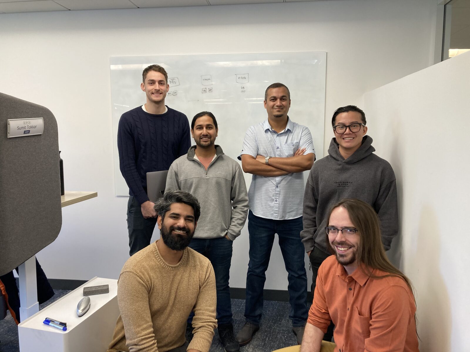 DPI’s software development team: Marco Colombo, Karan Jogi, Anuj Gautam, Sumit Tokkar, Andrew Pham, and Calvin Armstrong.