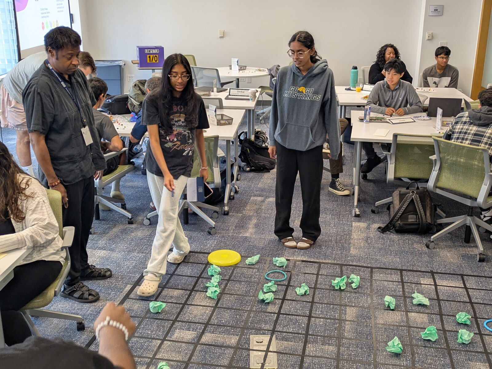 Students and teachers learn side by side in a computational summer intensive